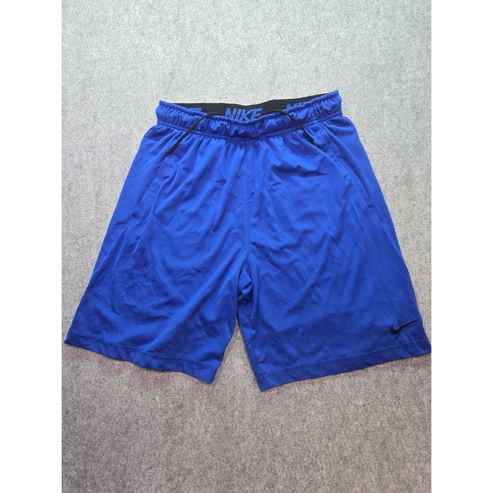 Men's Nike Dri Fit Royal Blue Basketball/workout Shorts With Pockets Size Medium